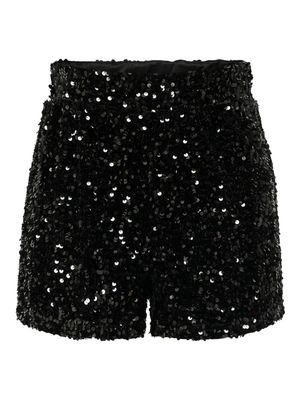 KIDS Glittershort - CONFIDENCE - black/black sequins