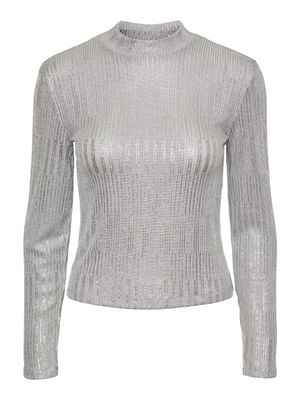Dun glittertruitje - ROCKY - silver