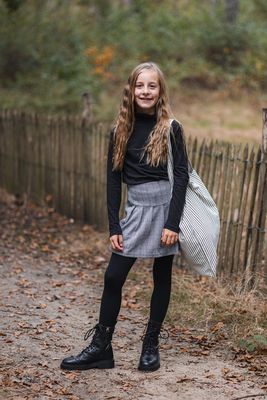 KIDS trui met rolkraag - VIGGO - zwart