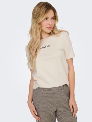 T-shirt - CATIE - birch/she.her