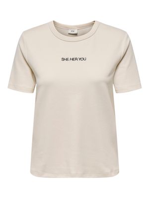 T-shirt - CATIE - birch/she.her