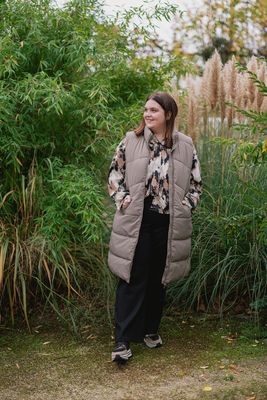 Bodywarmer/waistcoat - MATILDE - walnut