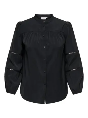 + Blouse -SCARLETTO - black washed