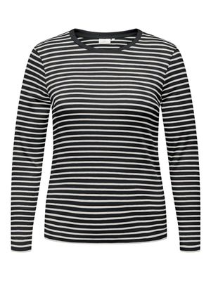 + top met lange mouw - LYON - cloud dancer/black