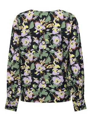 Blouse - TROYA - chinois green flower