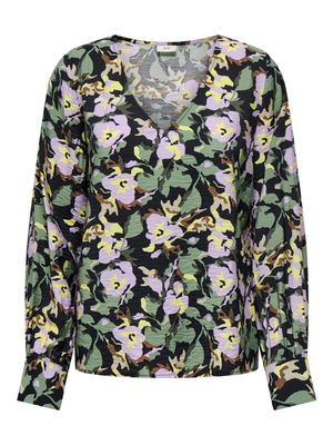Blouse - TROYA - chinois green flower