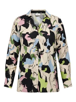 + Blouse - ISIDORA - birch sculptural print