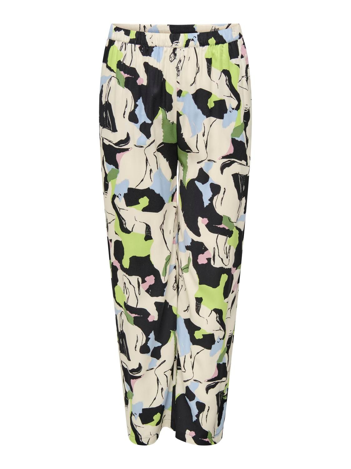 + Broek - ISIDORA - birch sculptural print