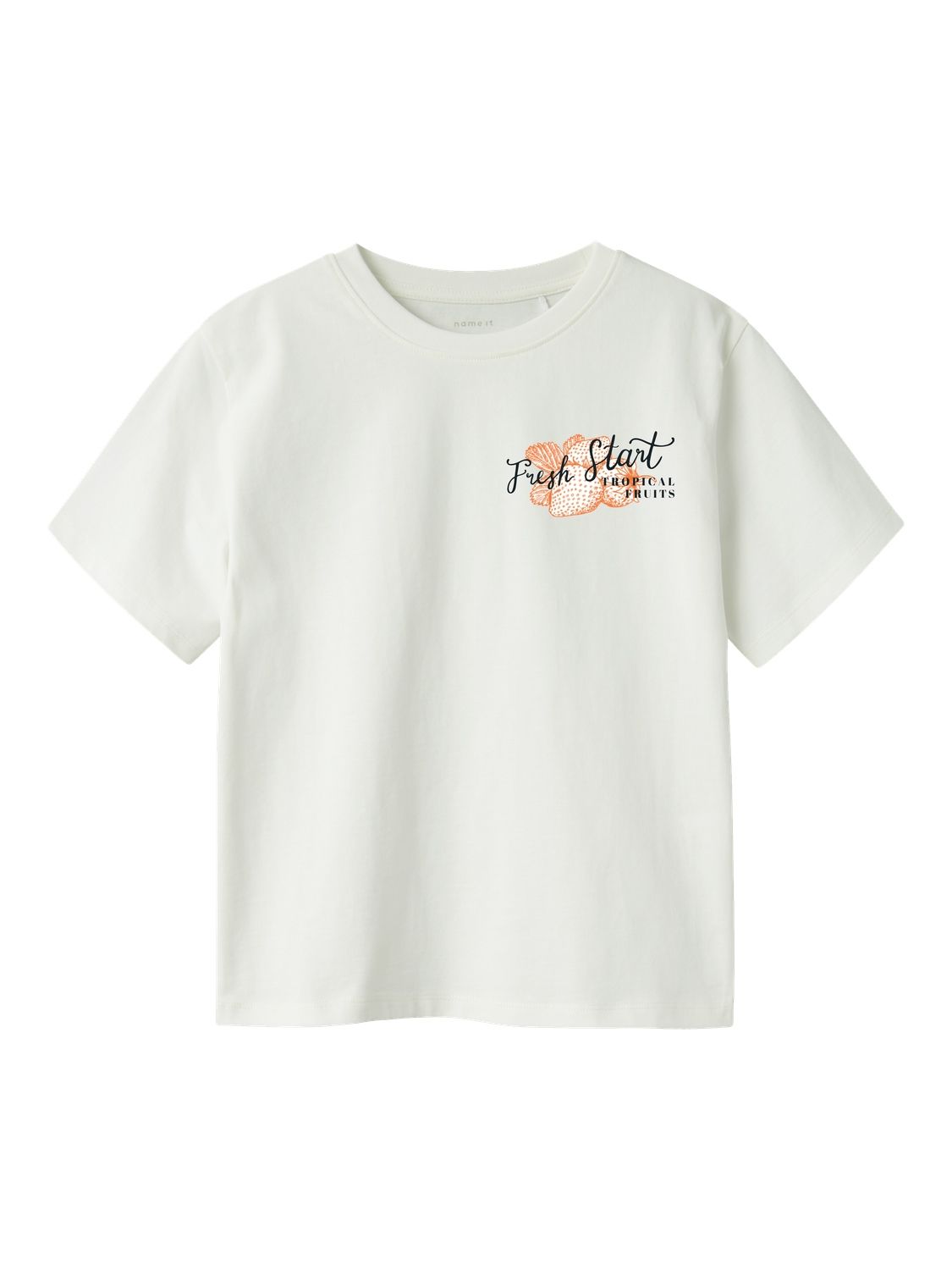 KIDS shirt - BOWAY - red orange/cloud dancer
