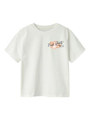 KIDS shirt - BOWAY - red orange/cloud dancer