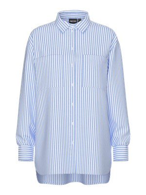 Oversized hemd - MELIA - bright white grape mist