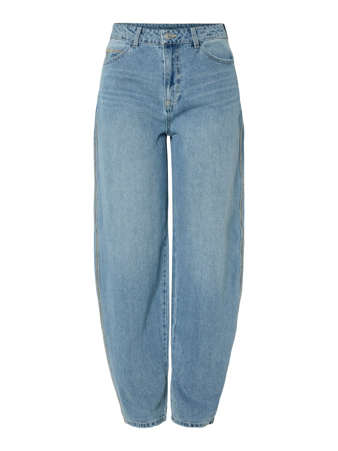 Barrel jeans - SISSEL - medium blue denim