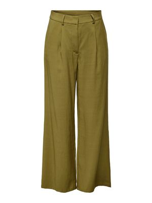 Wijde lange broek - ZENYA - fennel seed