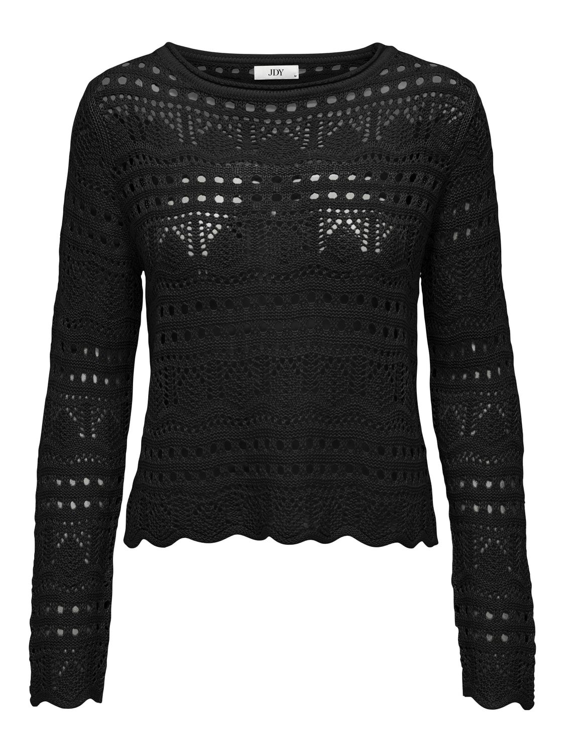 Bootnek pullover - SUN - black/knitted