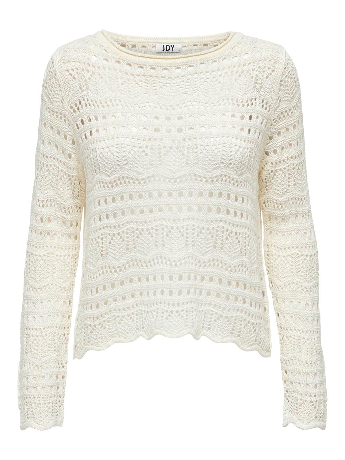 Bootnek pullover - SUN - eggnog/knitted