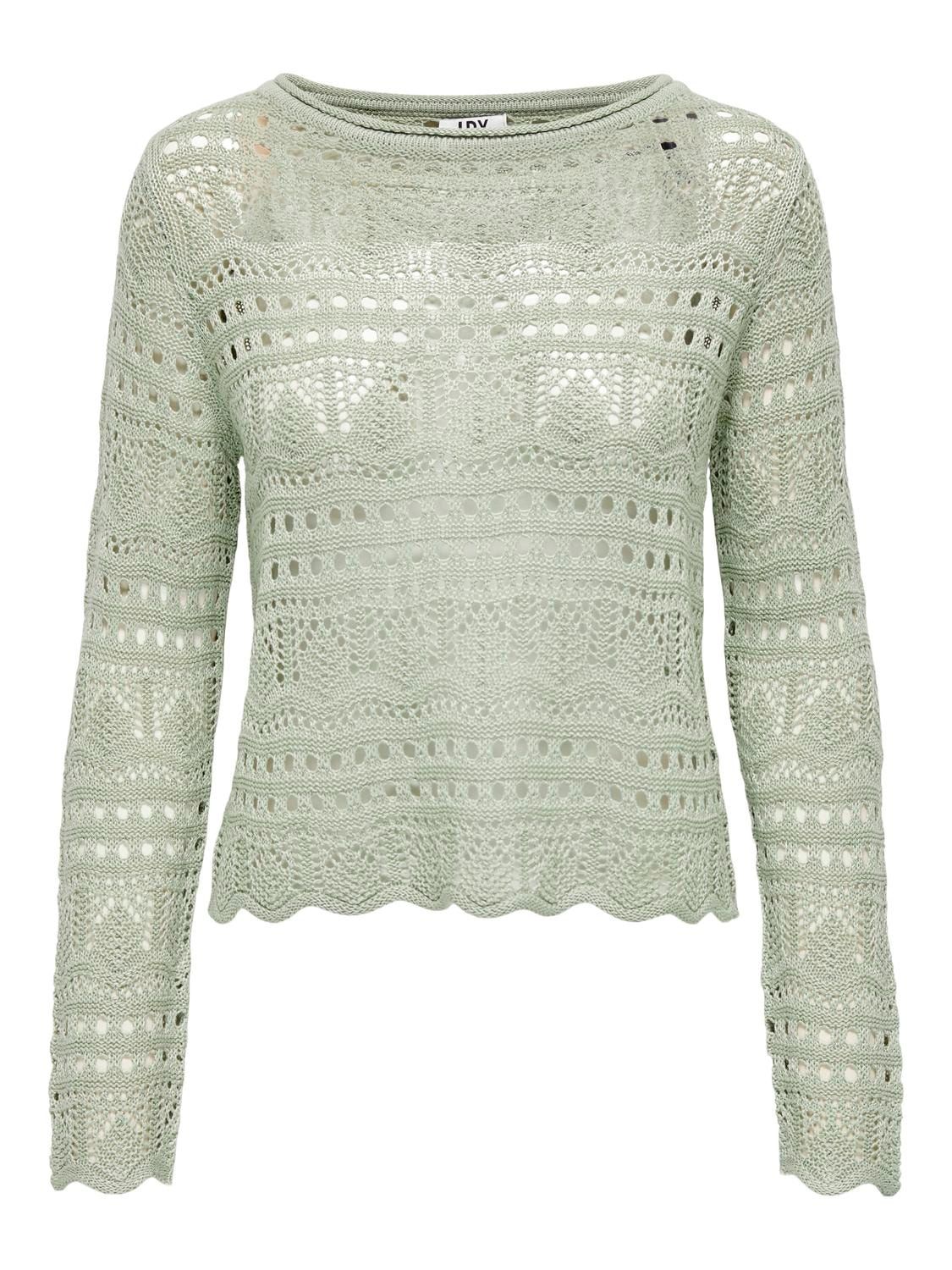 Bootnek pullover - SUN - desert sage/knitted