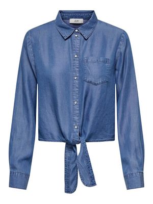 Geknoopt hemd - JASPER - medium blue denim