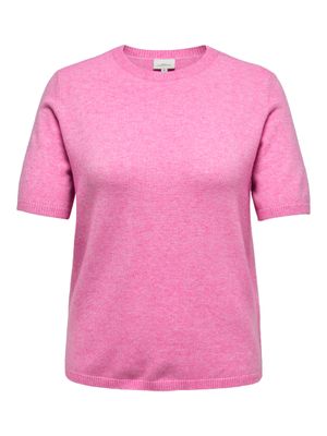+ Trui knit met korte mouw - MARGARETA - carmine rose