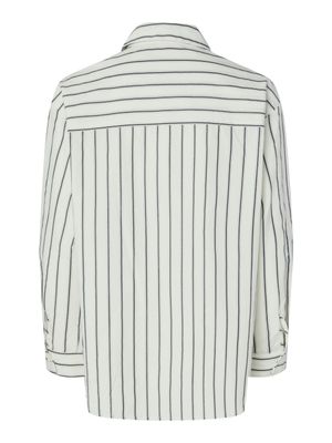 Oversized hemd - SUIA - donkerblauwe streepjes