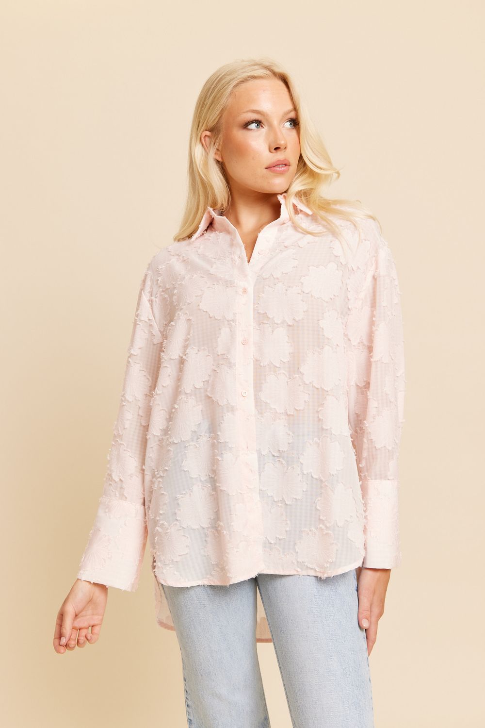 Blouse - SERENA - lichtroze