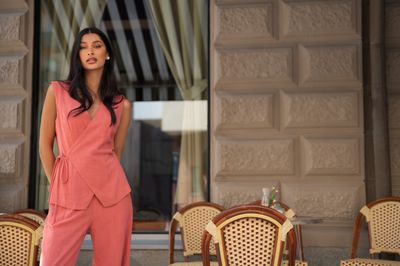Mouwloze vest - JOSEPHINE - terracotta