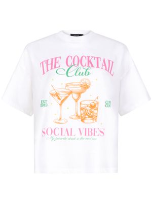 T-shirt - COCKTAIL CLUB - off white