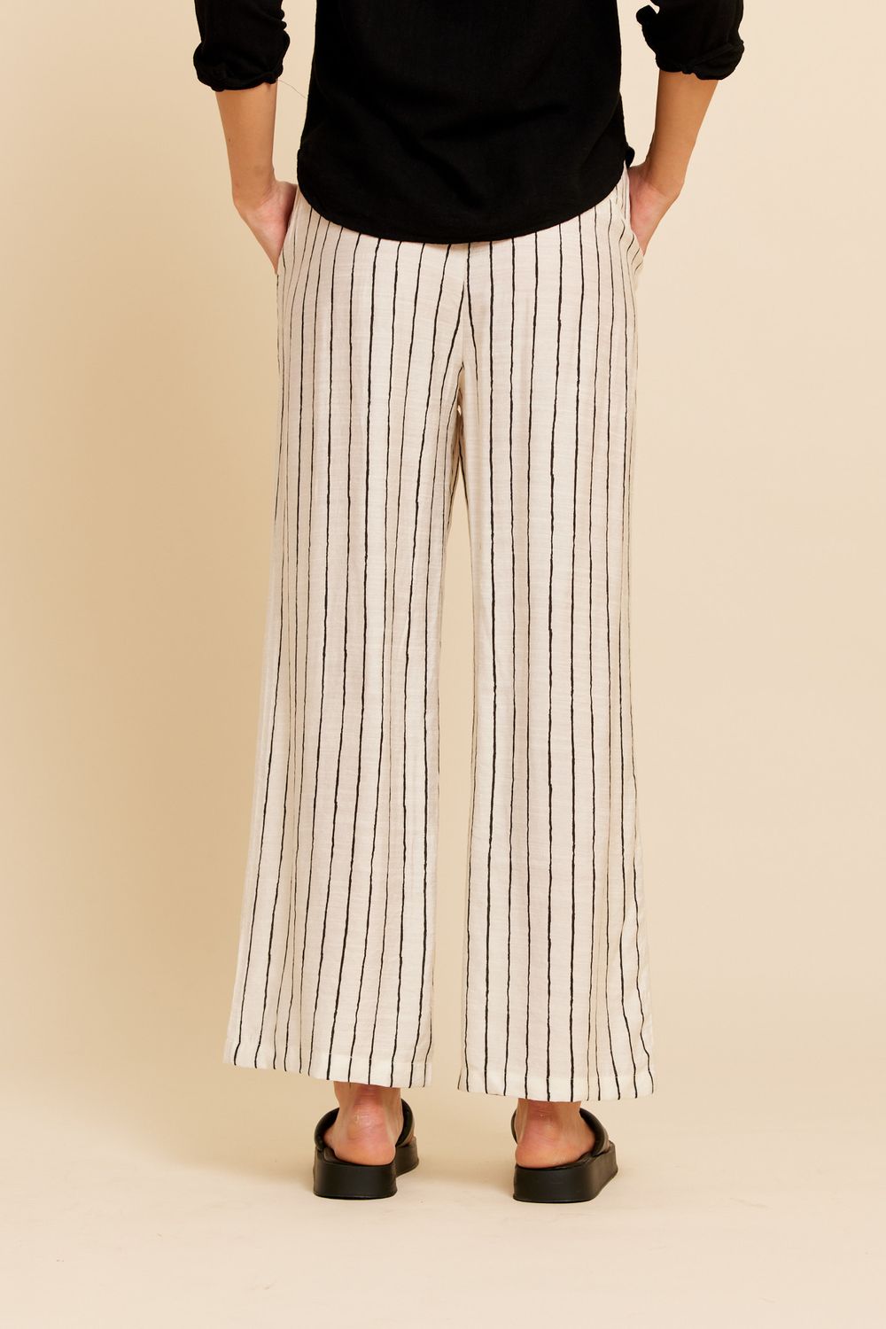 Wijde broek - LILLI - streepjes