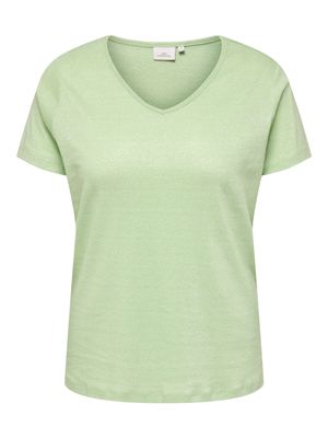+ top met glitters - MELODI - paradise green