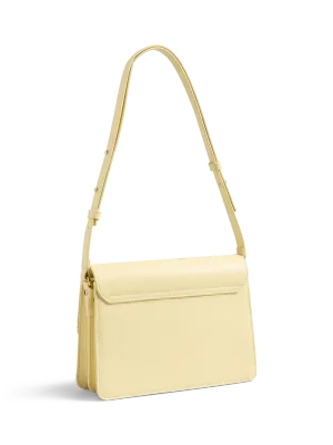 Handtas crossbody lederlook - TAMMI - pale banana