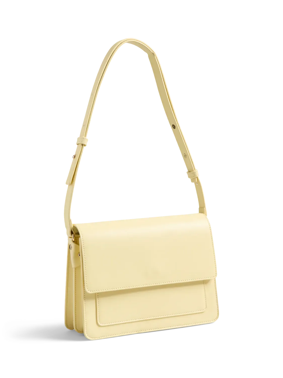 Handtas crossbody lederlook - TAMMI - pale banana