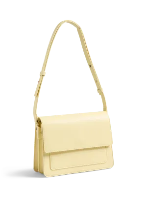 Handtas crossbody lederlook - TAMMI - pale banana