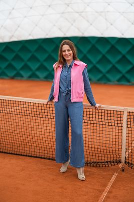 Waistcoat / mouwloze gilet - DANIELLE - pink