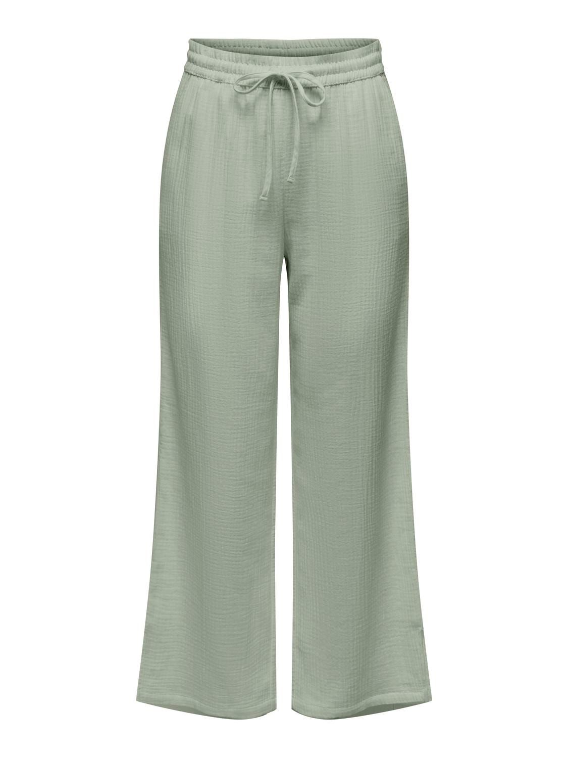 Wijde tetra broek - THEIS - desert sage