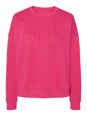 Sweater trui AMOUR - TULIP - beetroot purple