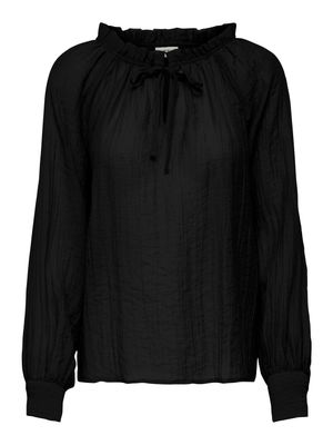 Luchtige blouse - THEO - zwart