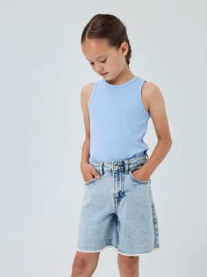 KIDS cropped top - NAKAL - lichtblauw