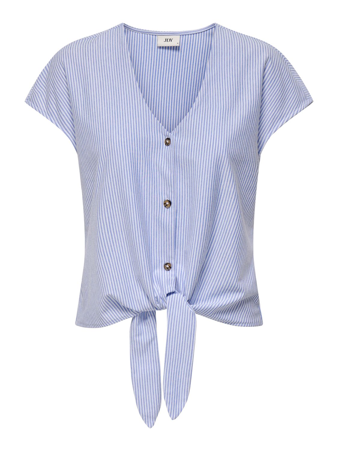 Geknoopte top - NELLI - lichtblauw