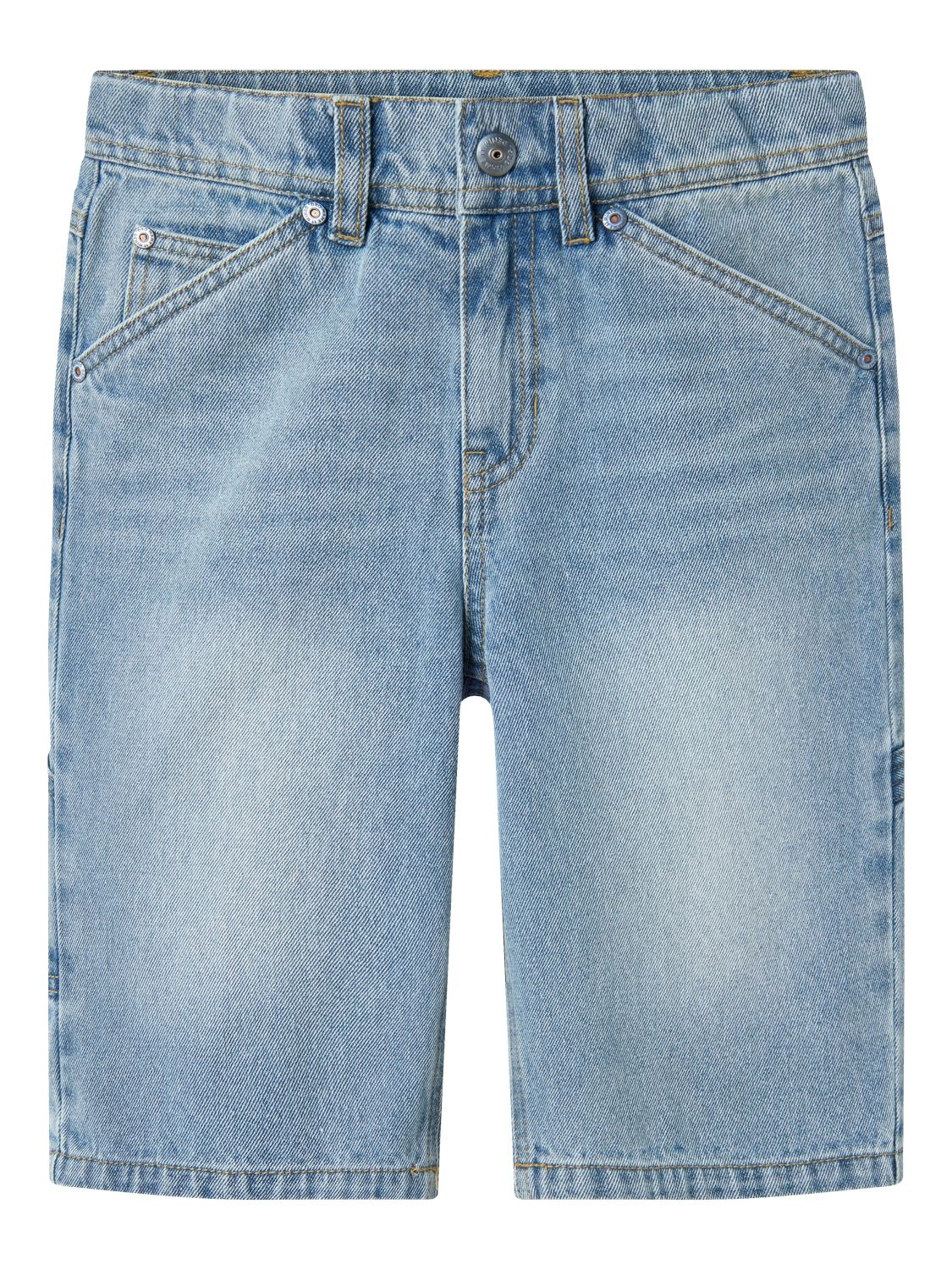 KIDS jeansshort / bermuda met zakken - RYAN - light blue denim