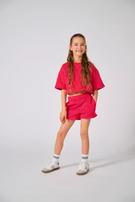 KIDS short - FAVE - raspberry