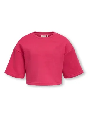 KIDS korte sweater - FAVE - raspberry