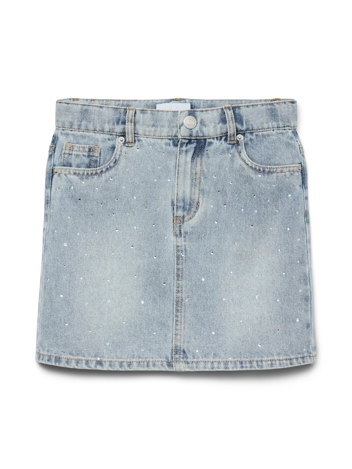 KIDS jeansrok - BLING - light blue denim