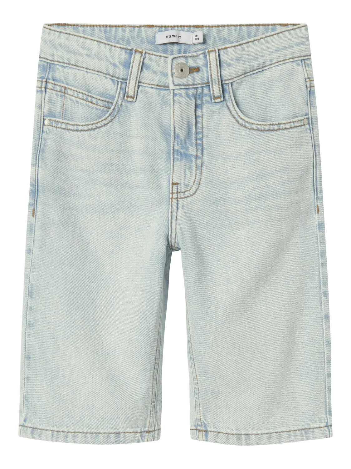 KIDS jeansshort / bermuda zonder zakken - RYAN - light blue denim