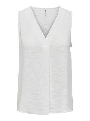 Mouwloze blouse - DIVYA - wit