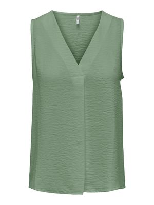 Mouwloze blouse - DIVYA - groen