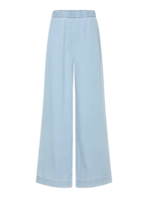 Wijde broek - SMIDI - light blue denim