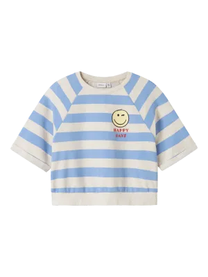 KIDS sweater met korte mouw - ACCA - blauw