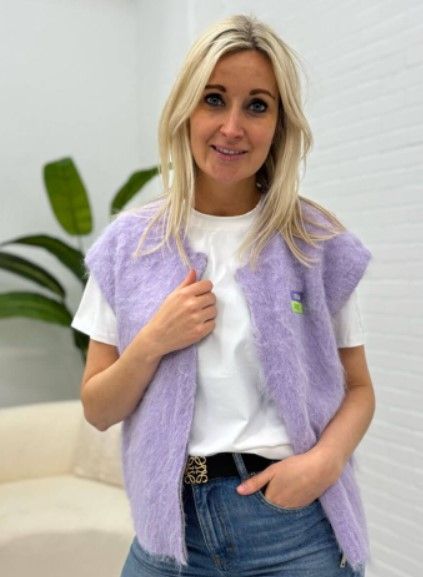 Mouwloze vest - LEEN - lila
