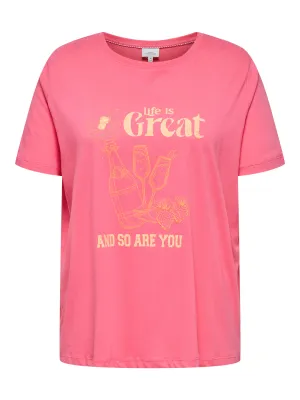 + T-shirt - RASE - roze