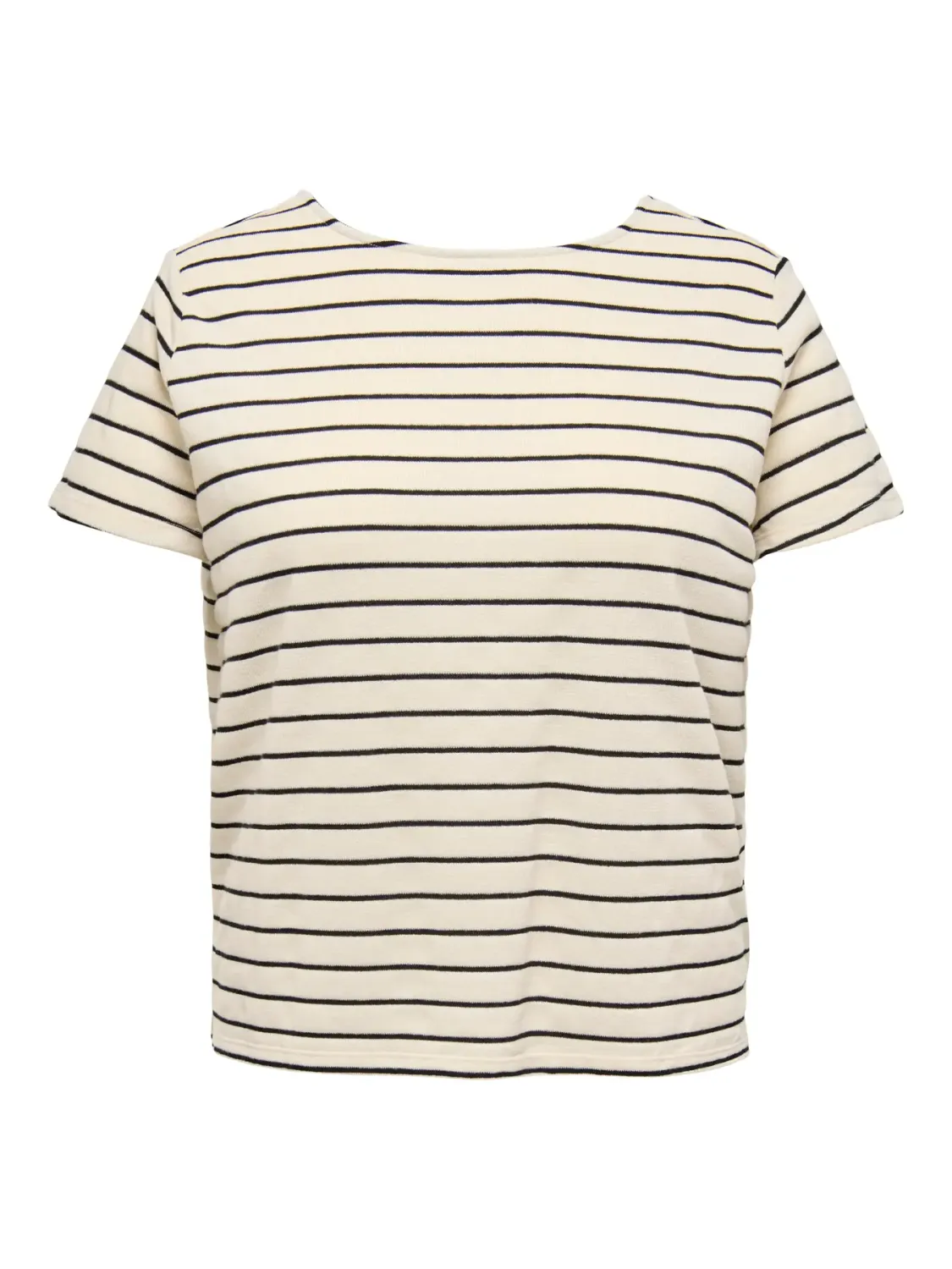 + top in zachte badstof - JANA - wit/zwart