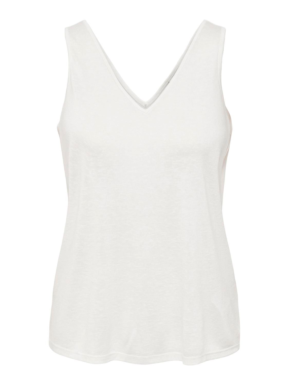 Losse tanktop - FAUSTINA - wit